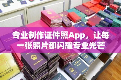 芦洲专业制作证件照App，让每一张照片都闪耀专业光芒